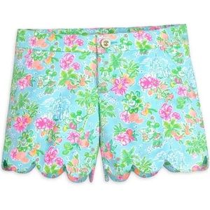 Disney x Lilly Pulitzer buttercup hem shorts NWT size 14